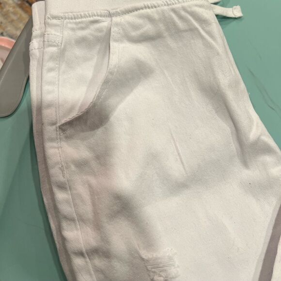 Girl’s stretch drawstring distressed pants - Picture 4 of 6